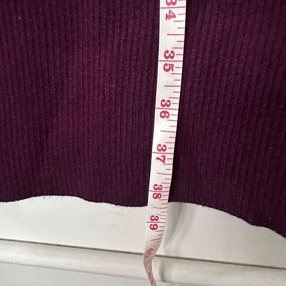 NWT Burgundy Sweater Midi Abigayle Belt Detail Sweater Dress XXL - Picture 8 of 12
